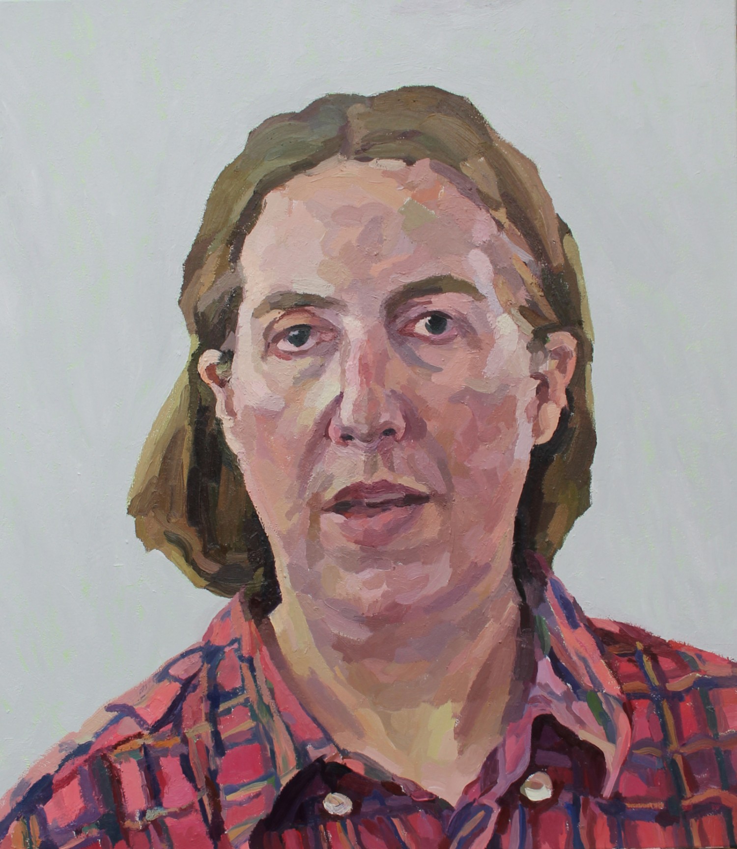 Self-portrait with check shirt